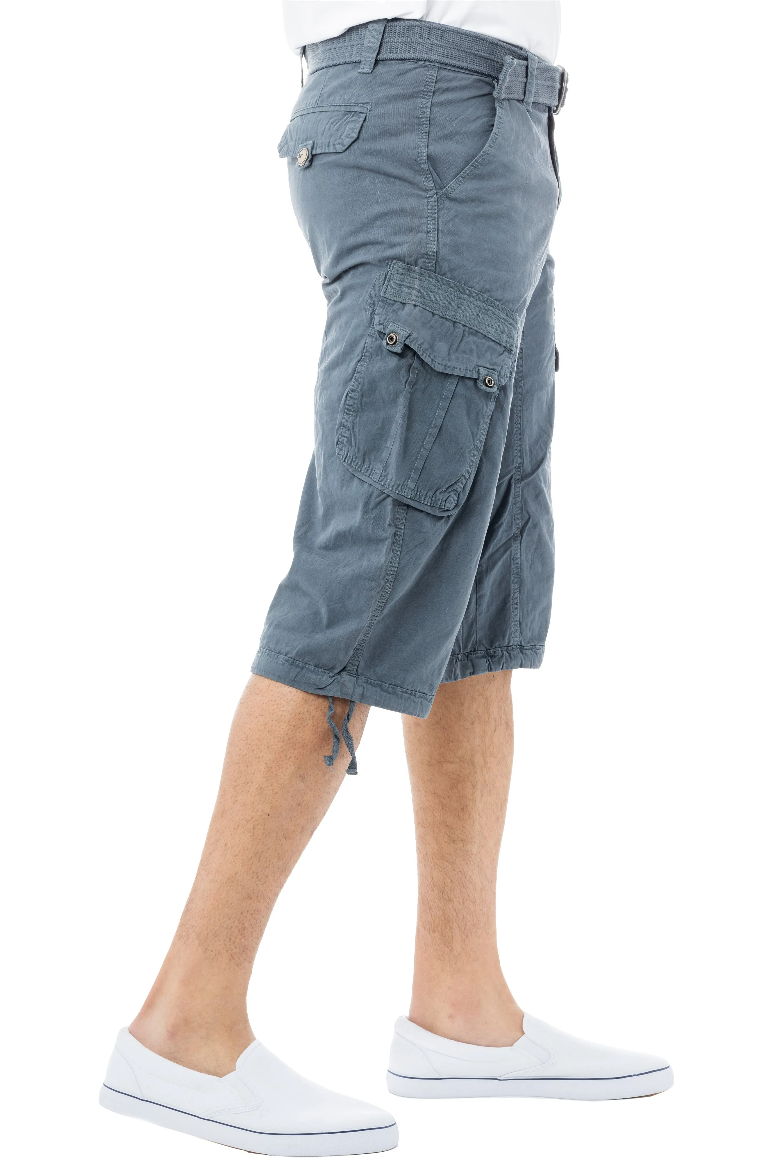 X RAY Men's 18" Long Cotton Cargo Shorts