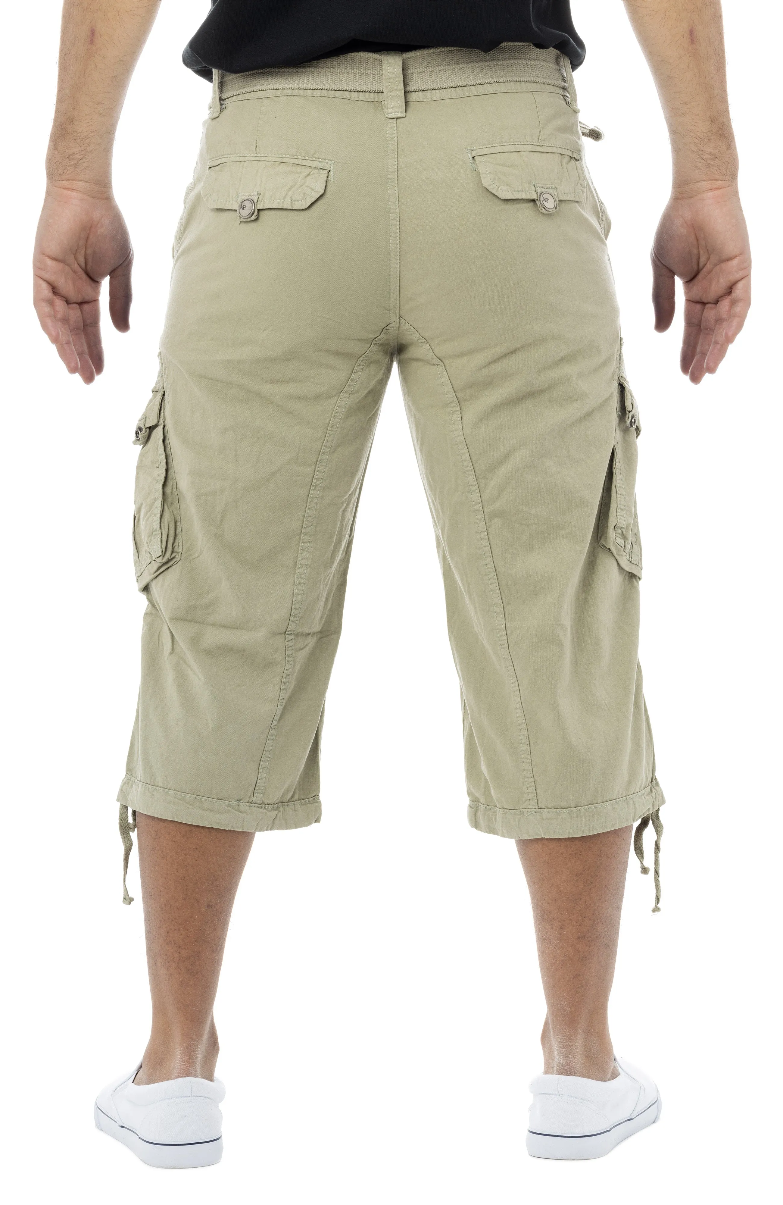 X RAY Men's 18" Long Cotton Cargo Shorts