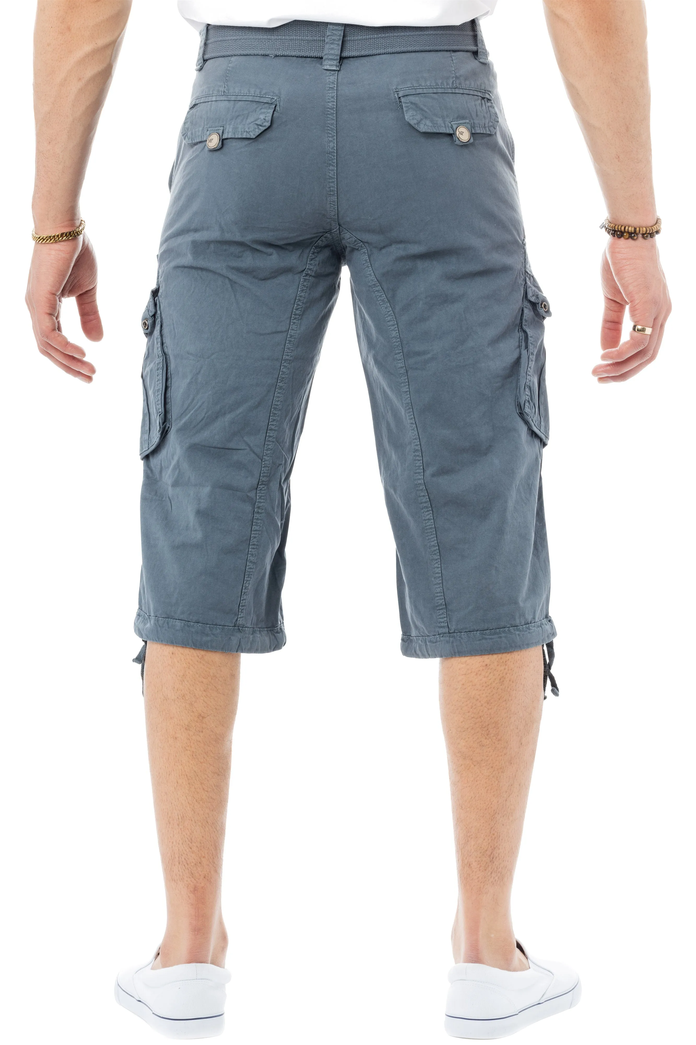 X RAY Men's 18" Long Cotton Cargo Shorts