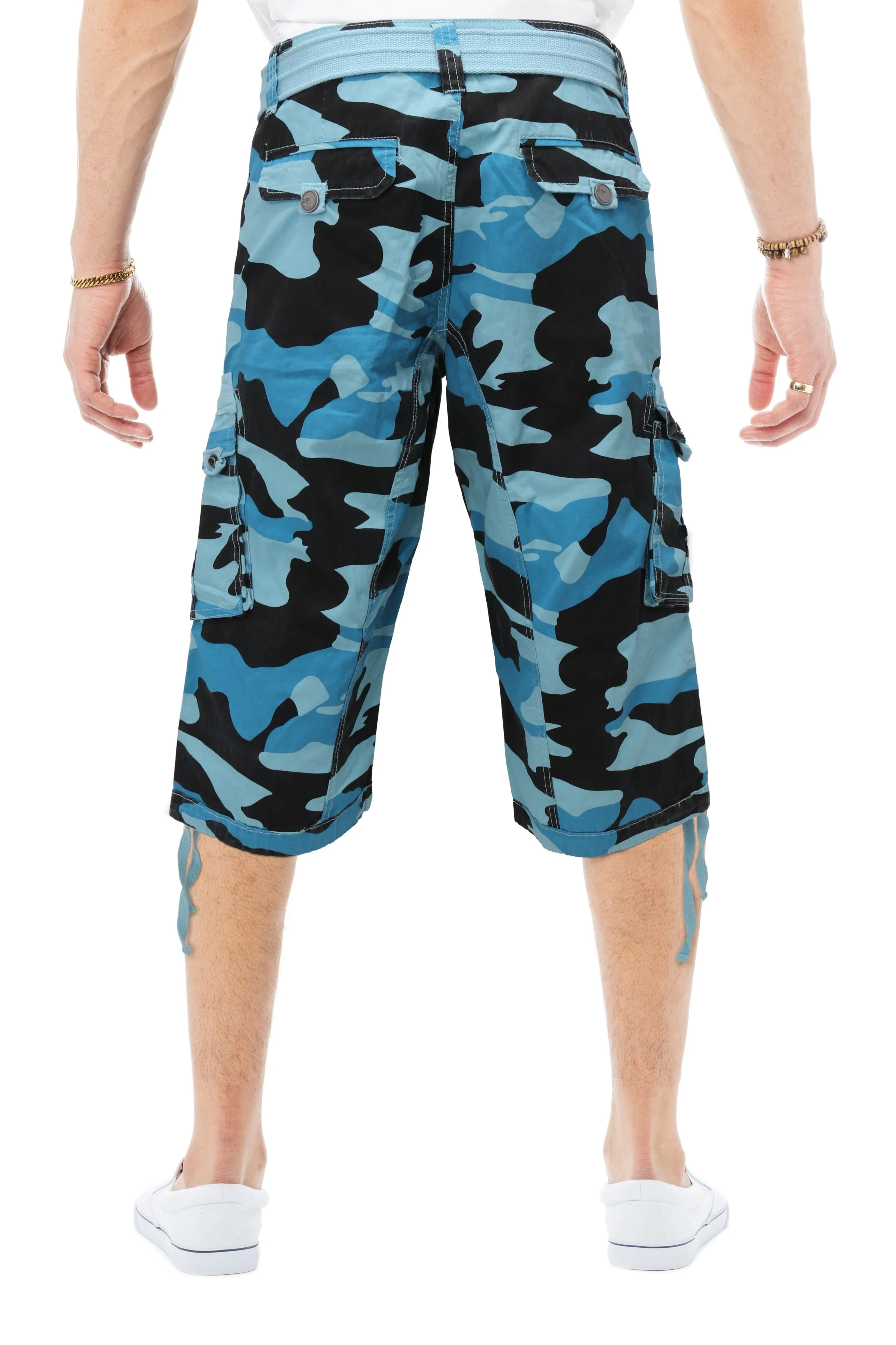 X RAY Men's 18" Long Cotton Cargo Shorts
