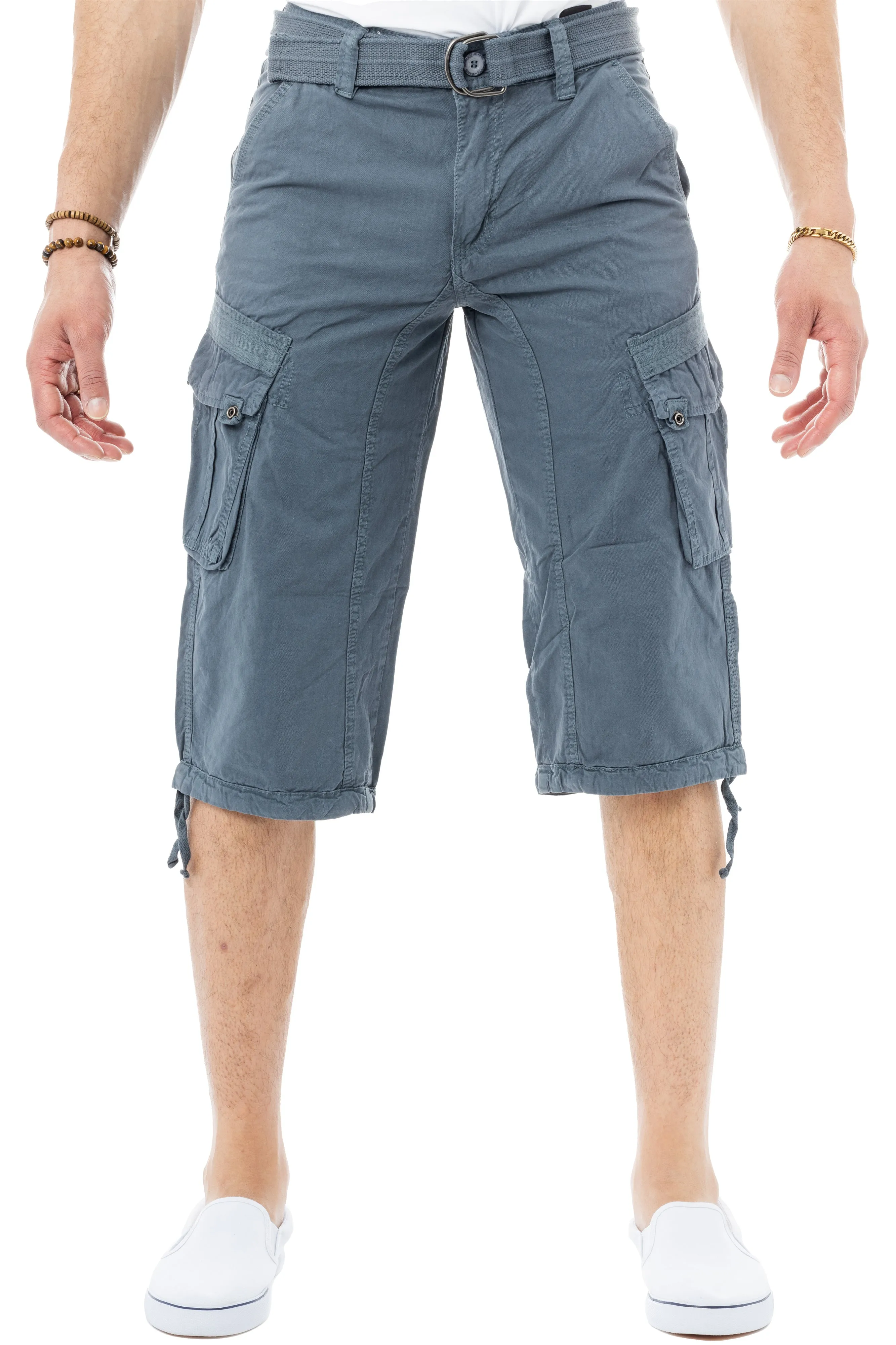 X RAY Men's 18" Long Cotton Cargo Shorts