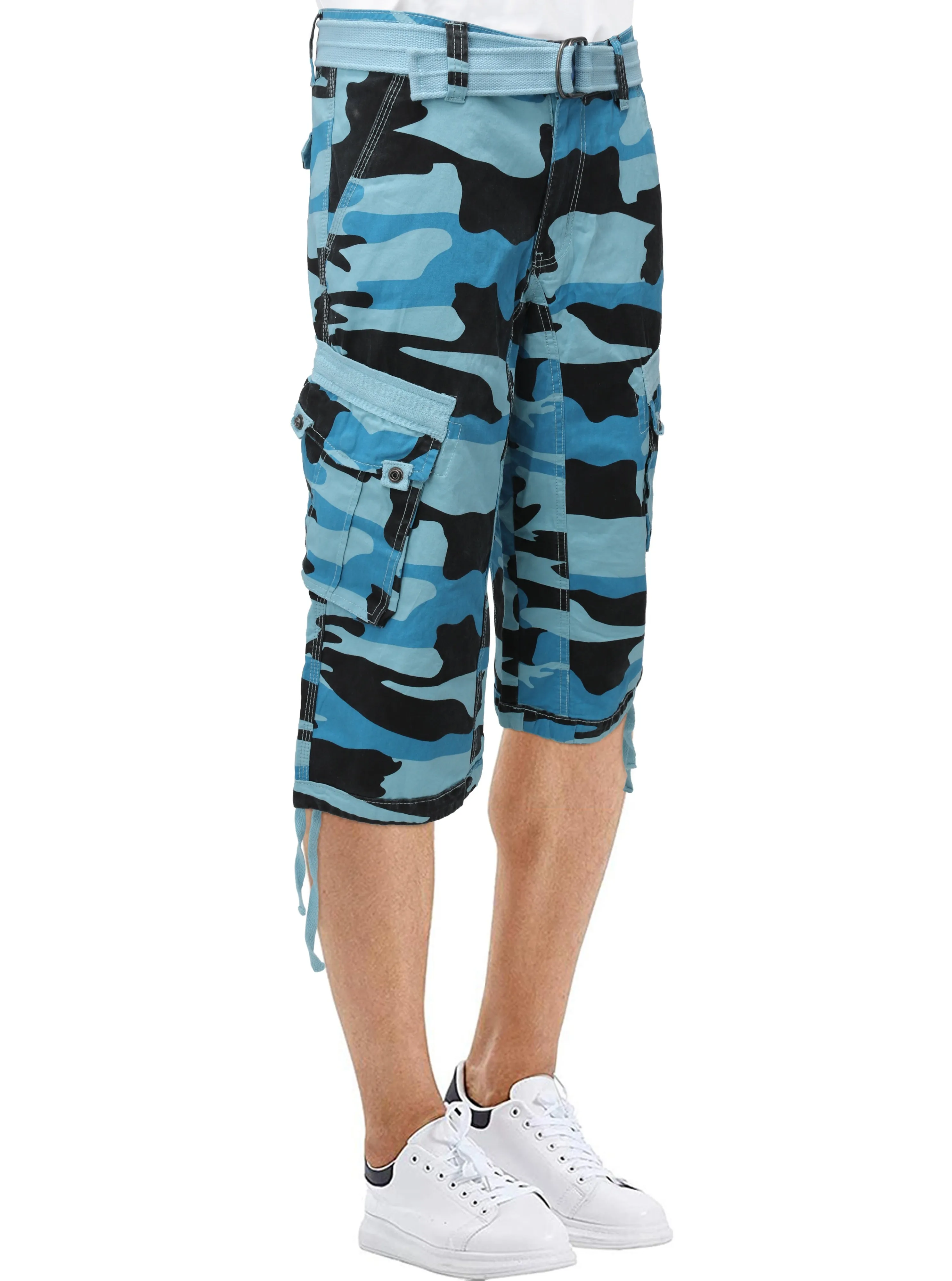 X RAY Men's 18" Long Cotton Cargo Shorts